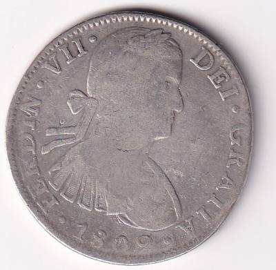 CRCAP141 MONEDA ESPAÑA FERNANDO VII 8 REALES 1809 MEXICO TH