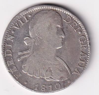CRCAP142 MONEDA ESPAÑA FERNANDO VII 8 REALES 1810 MEXICO HI