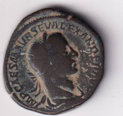 CRCAP155 MONEDA ROMANA ALEJANDRO SEVERO (222-235) SESTERCIO BRONCE