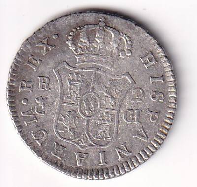 CRCAP122 MONEDA ESPAÑA FERNANDO VII 2 REALES CADIZ CI 1812 RBO