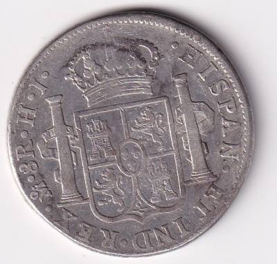 CRCAP142 MONEDA ESPAÑA FERNANDO VII 8 REALES 1810 MEXICO HI