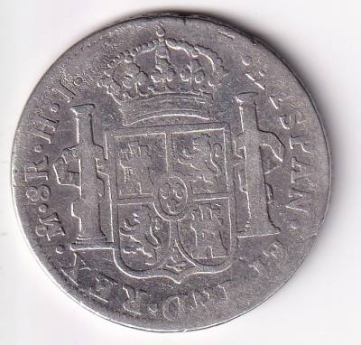 CRCAP143 MONEDA ESPAÑA FERNANDO VII 8 REALES 1810 MEXICO HI