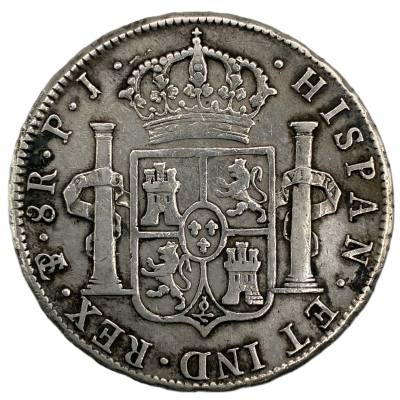 CRE4920 MONEDA ESPAÑA CARLOS IV 8 REALES 1808 LIMA IJ